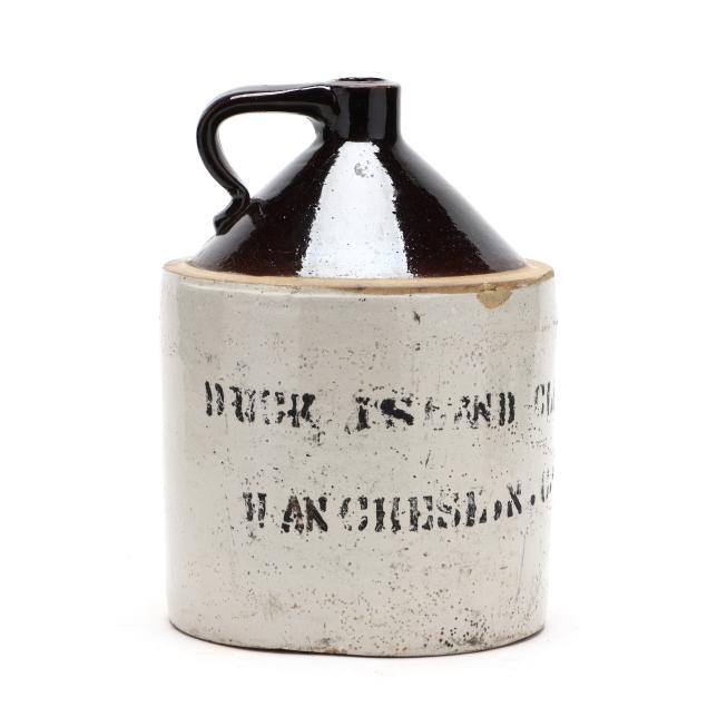 duck-island-hunting-club-whiskey-stoneware-jug