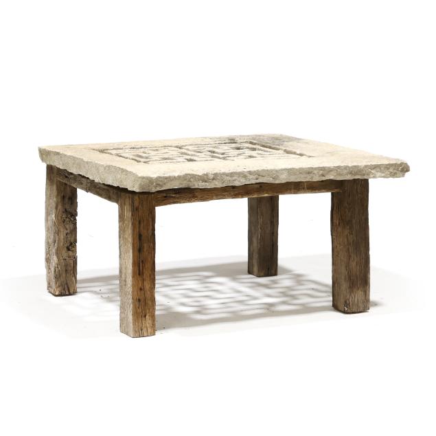 repurposed-carved-balinese-stone-architectural-panel-table