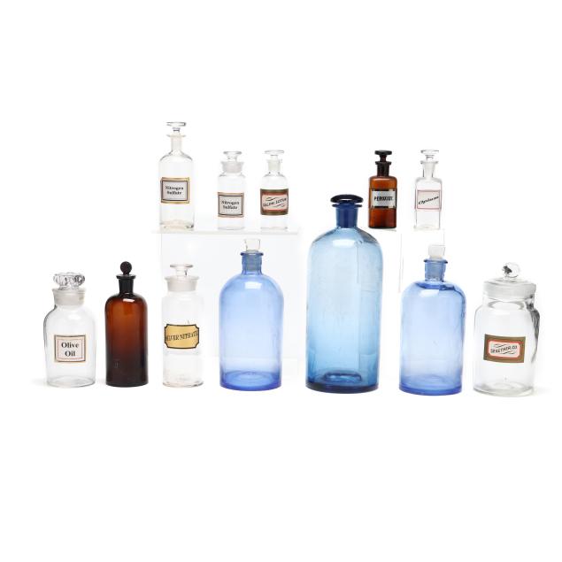 12-assorted-vintage-glass-apothecary-bottles-and-jars