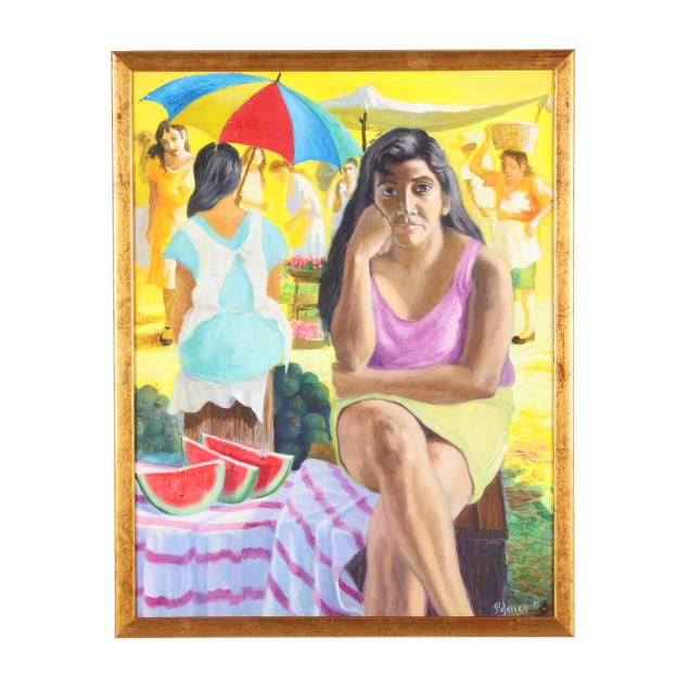 miguel-angel-polanco-salvadoran-b-1941-i-vendedora-i