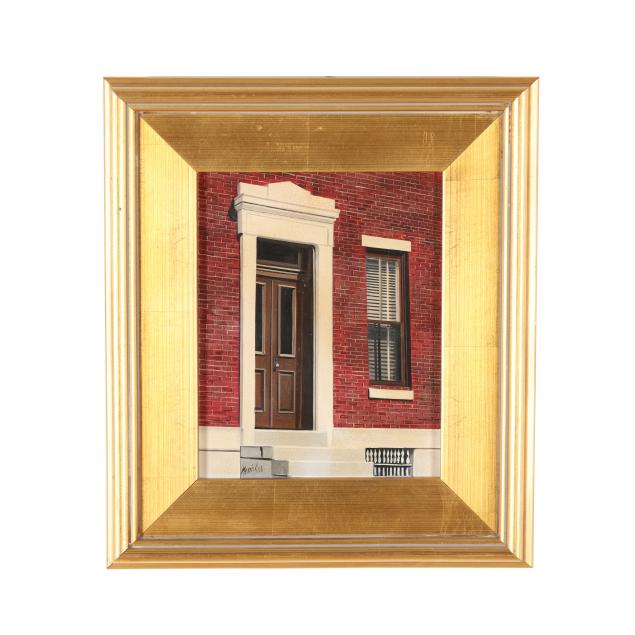 american-school-20th-century-old-salem-doorway-signed