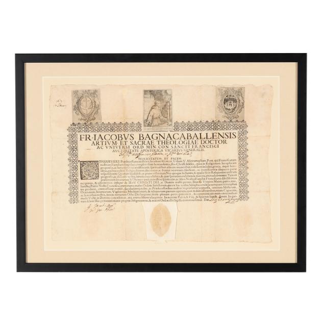 17th-century-franciscan-document