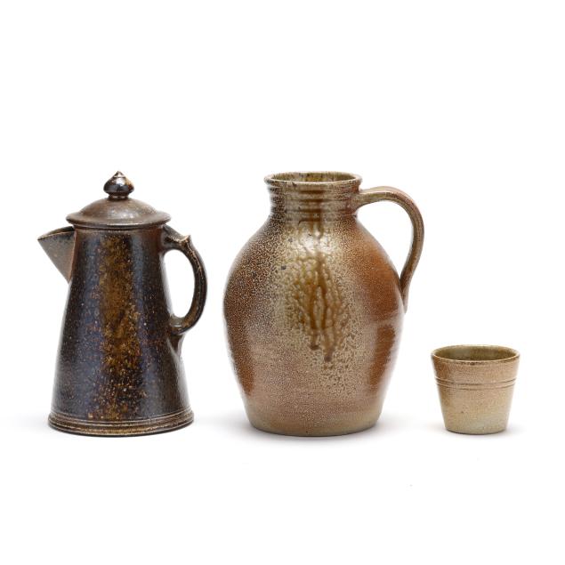 three-north-carolina-salt-glazed-pottery-wares-hewitt-and-jugtown