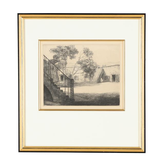 louis-orr-american-1879-1961-i-ft-macon-beaufort-harbor-north-carolina-i