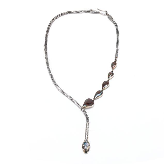 silver-and-boulder-opal-snake-motif-necklace-penny-berton