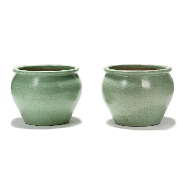 pair-of-large-celadon-crackle-planters