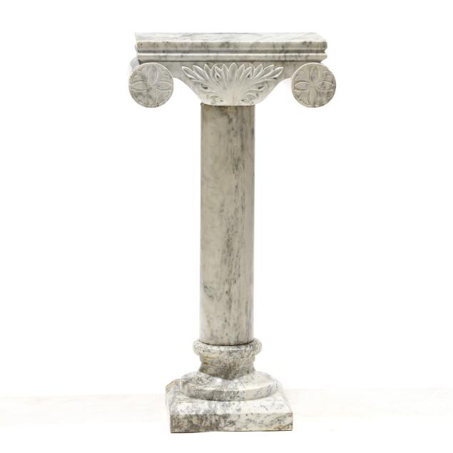 classical-style-carved-marble-columnar-pedestal