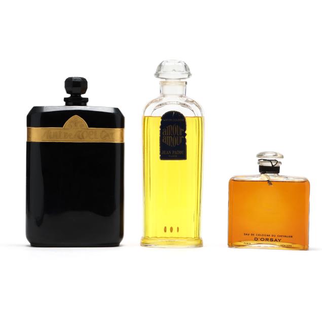 three-vintage-factice-perfume-bottles