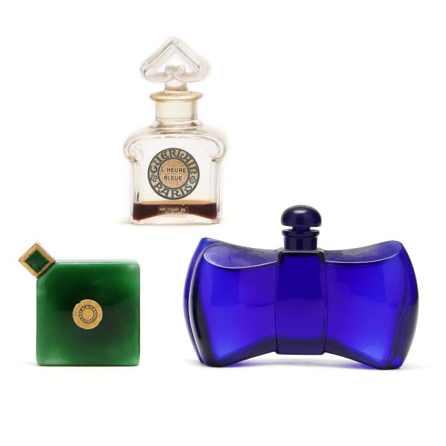 three-vintage-baccarat-perfume-bottles