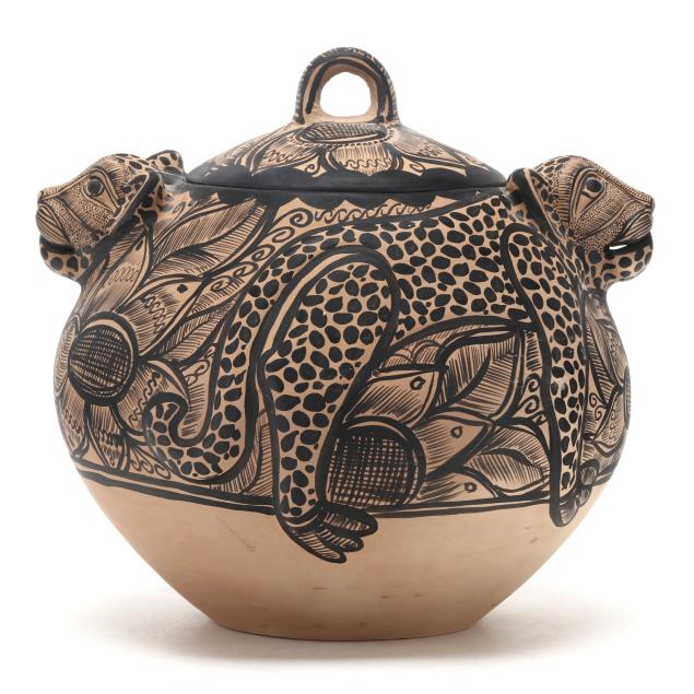 mexican-folk-art-pottery-jaguar-jar