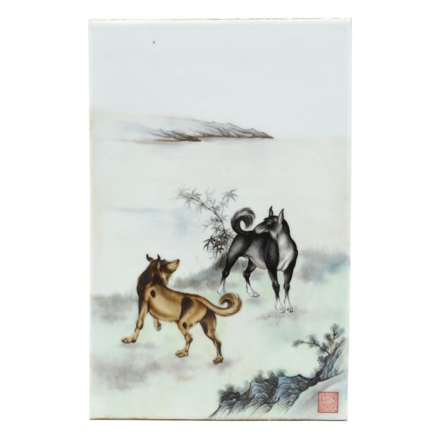 a-chinese-famille-rose-porcelain-plaque-with-dogs