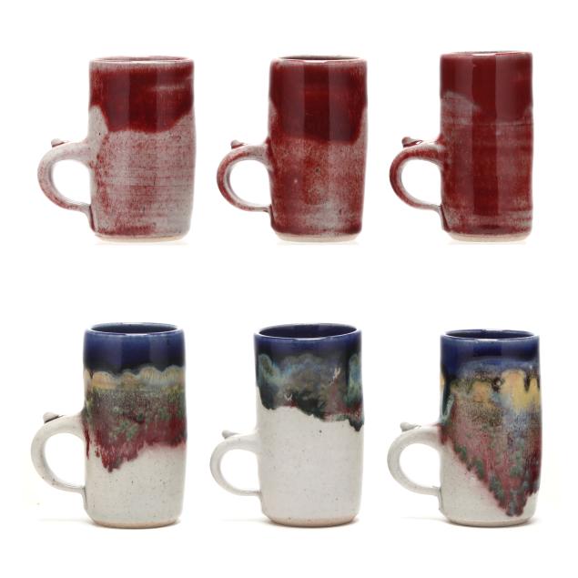 mangum-pottery-weaverville-nc-six-pottery-espresso-cups