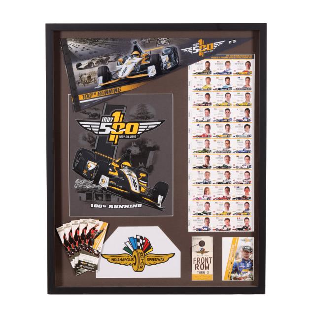 framed-memorabilia-from-the-100th-running-of-the-indy-500