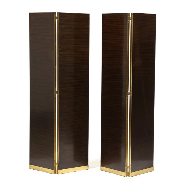 contemporary-exotic-wood-and-enamel-floor-screen