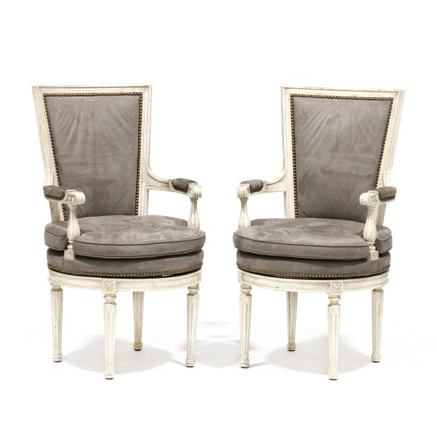 pair-of-italianate-painted-swivel-armchairs