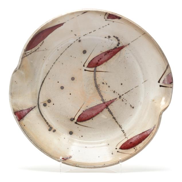 attributed-richard-hensley-american-20th-century-large-art-pottery-platter