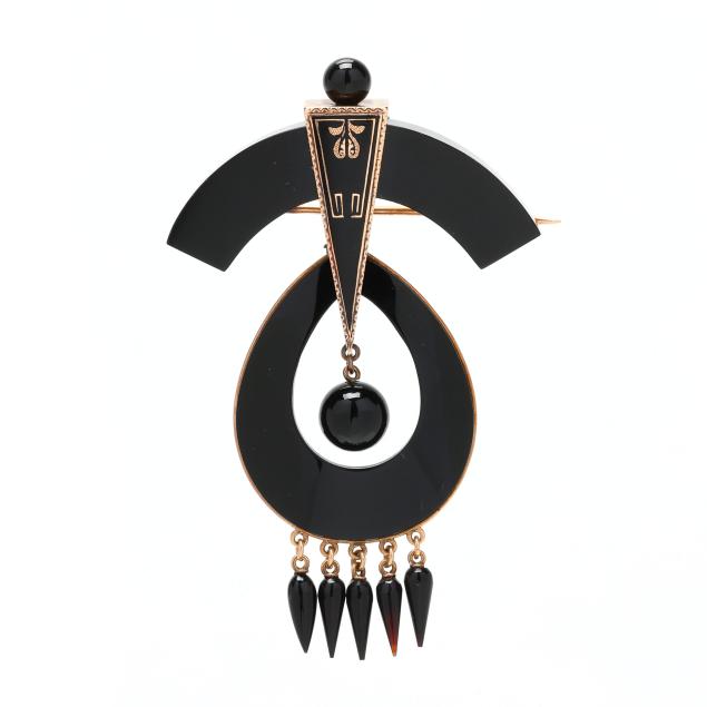 victorian-gold-and-black-onyx-pendant-brooch