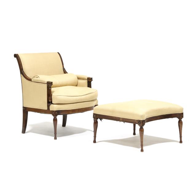 antique-italianate-bergere-and-ottoman