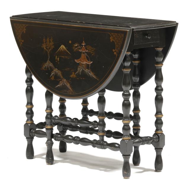 vintage-chinoiserie-gate-leg-table