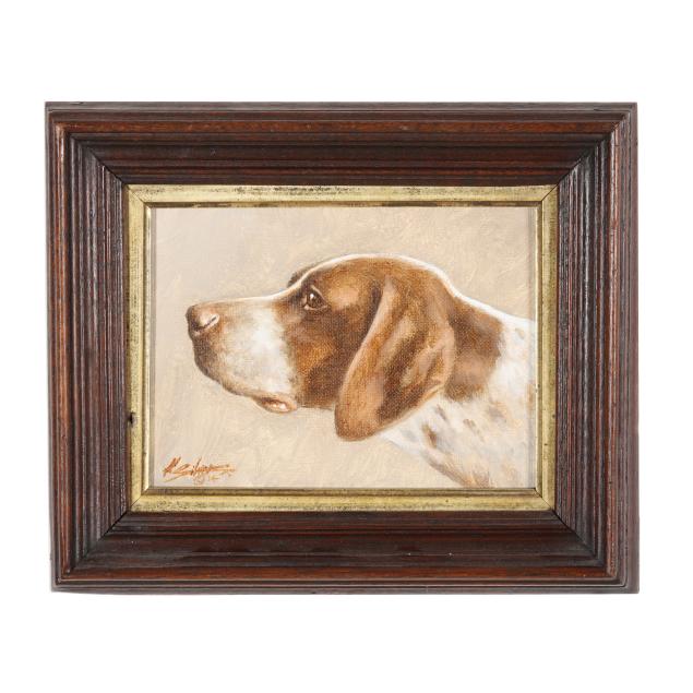 contemporary-framed-painting-of-a-pointer