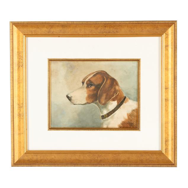 american-school-early-20th-century-portrait-of-a-hound