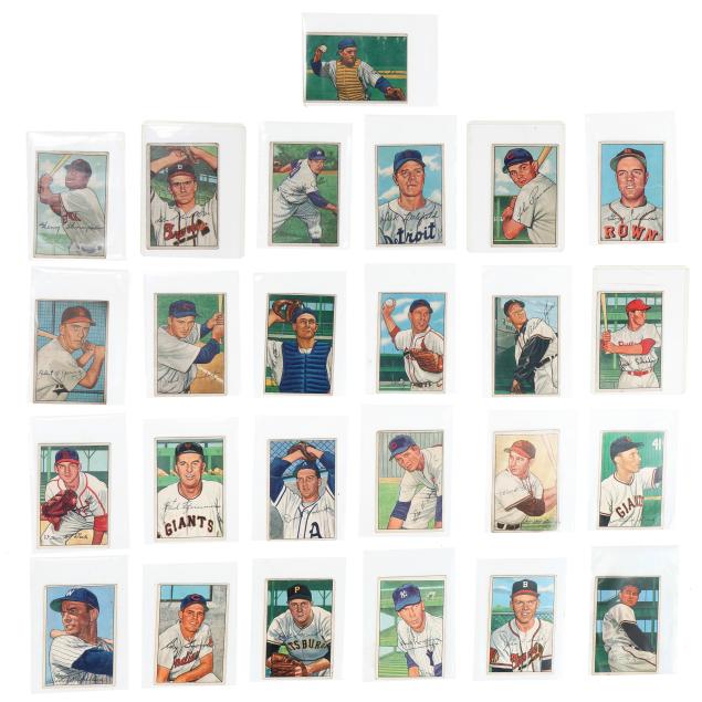 group-of-25-1952-bowmans-baseball-cards