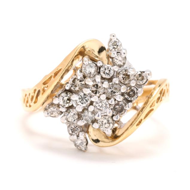 bi-color-gold-and-diamond-cluster-ring