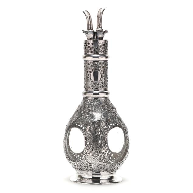 a-chinese-export-sterling-silver-overlaid-glass-decanter-mark-of-tackhing