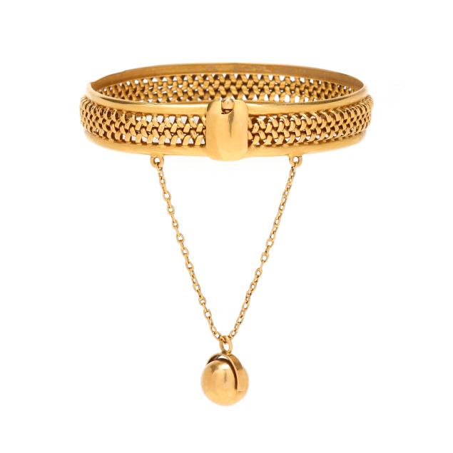 antique-gold-woven-motif-bangle-bracelet
