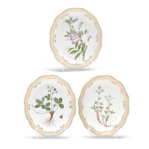 royal-copenhagen-three-i-flora-danica-i-pierced-porcelain-oval-dishes
