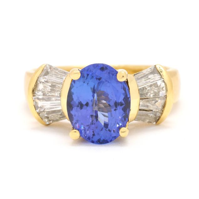 gold-tanzanite-and-diamond-ring