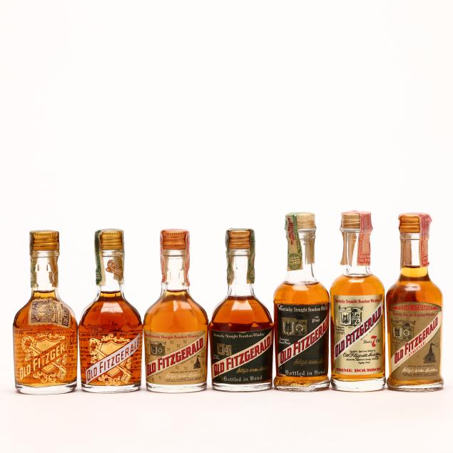 old-fitzgerald-miniature-bottles-mixed-lot-7-bt