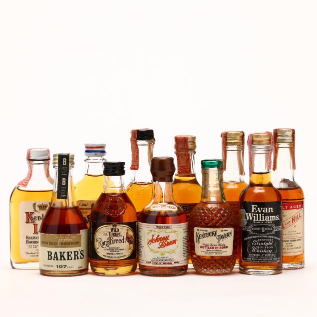 assorted-bourbon-whiskey-miniature-bottle-mixed-lot-11-bt