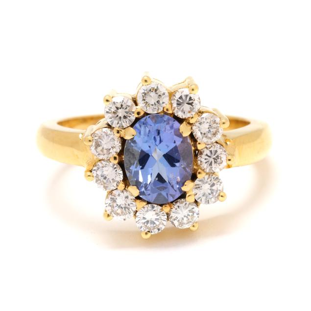 gold-tanzanite-and-diamond-ring