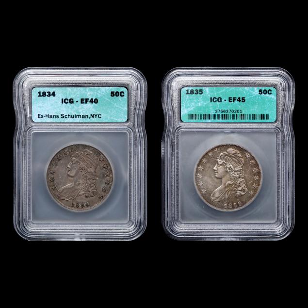 two-2-capped-bust-halves-graded-by-icg
