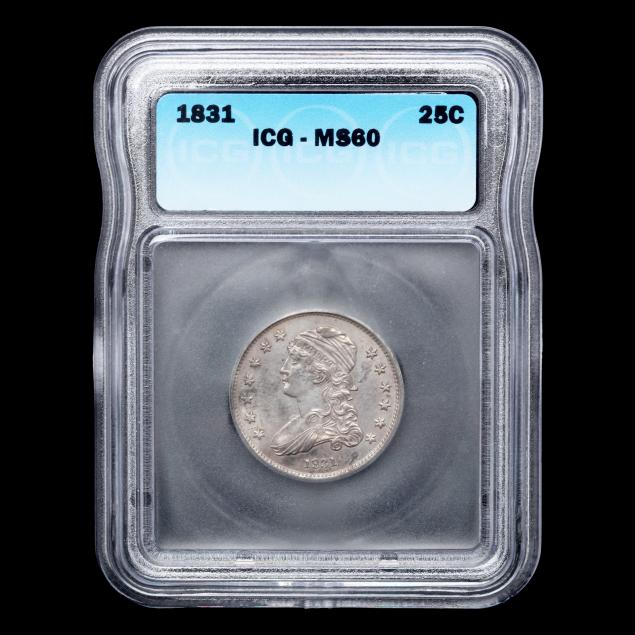 1831-capped-bust-quarter-icg-ms60-small-letters