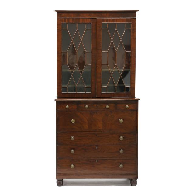 mid-atlantic-late-federal-mahogany-desk-and-bookcase