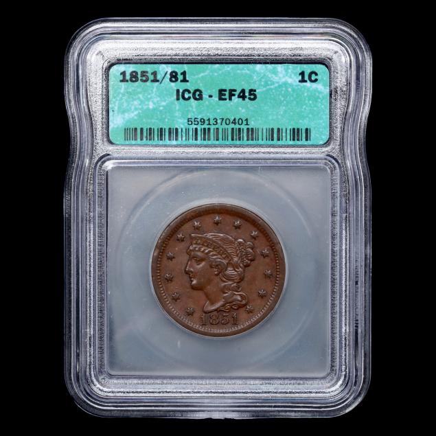 1851-81-braided-hair-large-cent-variety-icg-ef-45