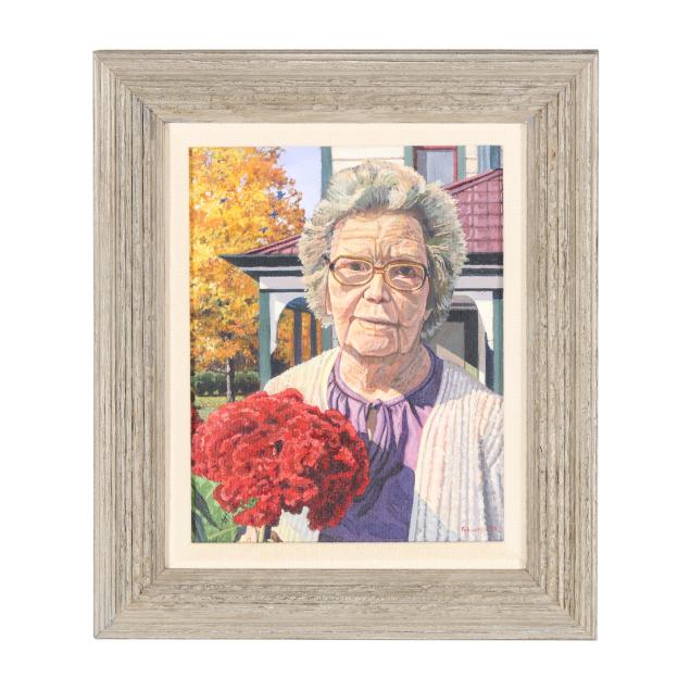 danny-robinette-nc-1954-2005-i-woman-with-rooster-comb-before-the-frost-i