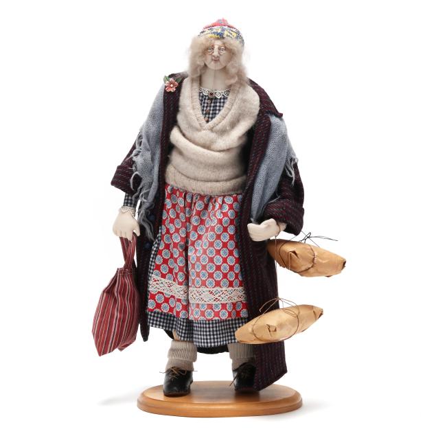 akira-blount-tn-1945-2013-folk-art-soft-sculpture-doll-with-stand