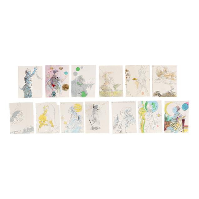 ben-smith-american-1941-2021-collection-of-thirteen-drawings