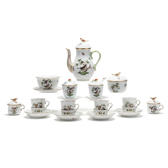 herend-i-rothschild-bird-i-porcelain-coffee-and-dessert-set