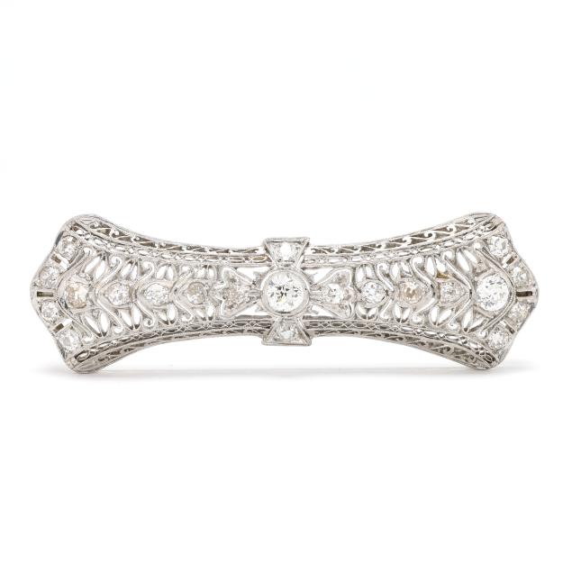 antique-platinum-and-diamond-filigree-bar-brooch