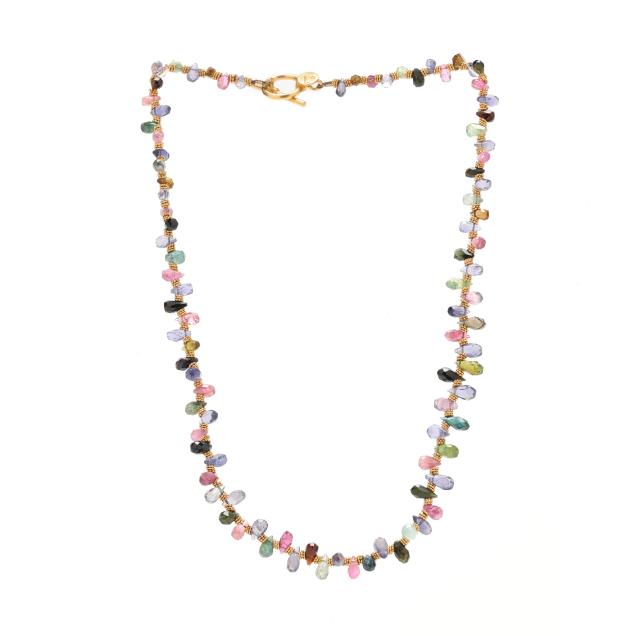 gold-and-tourmaline-bead-necklace