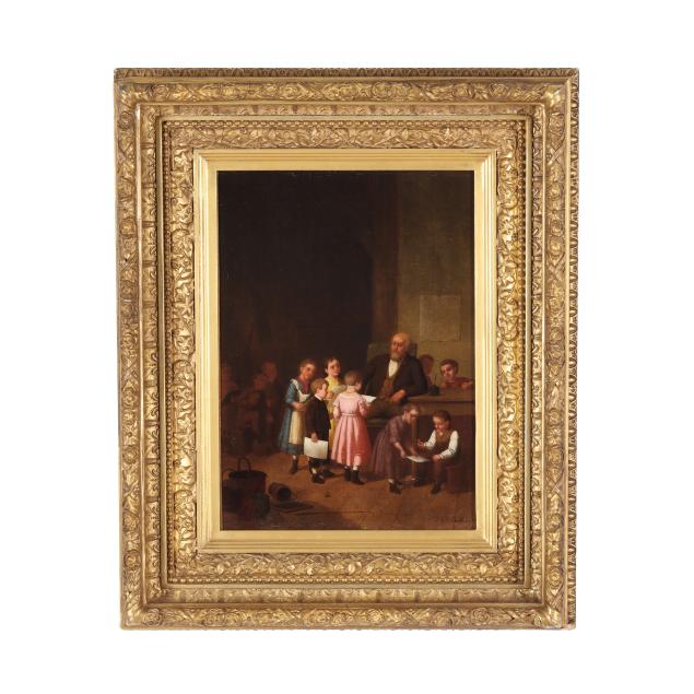 johan-mengels-culverhouse-dutch-american-1820-1895-the-village-school