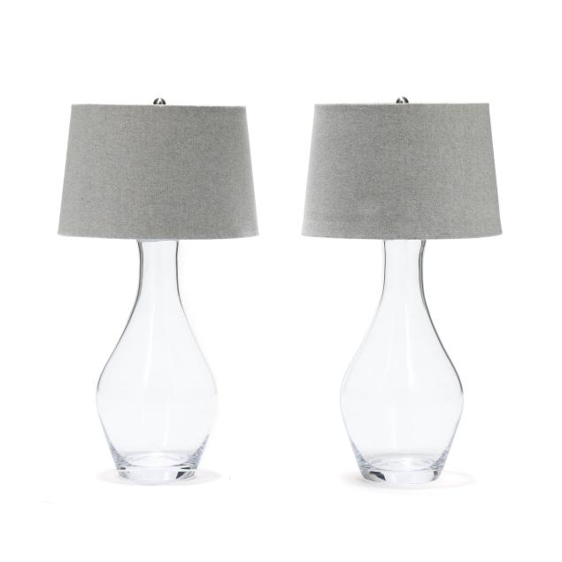 pair-of-simon-pearce-glass-table-lamps-with-shades