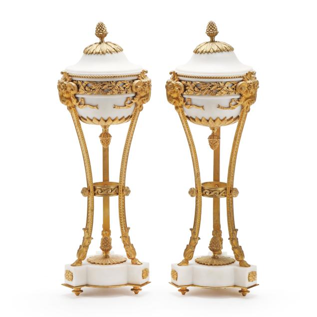 pair-of-louis-xvi-style-gilt-bronze-and-white-marble-cassolettes