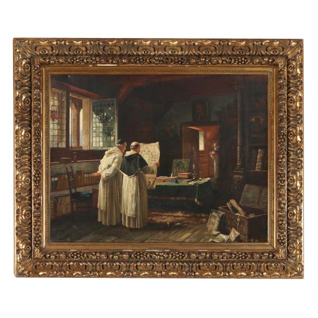 vincent-stoltenberg-lerche-norwegian-1837-1892-a-monastic-library