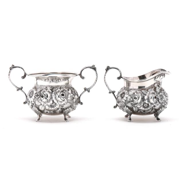repousse-sterling-silver-creamer-and-sugar-by-a-g-schultz-co