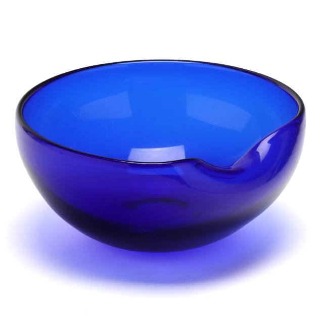 elsa-peretti-for-tiffany-thumbprint-cobalt-glass-bowl